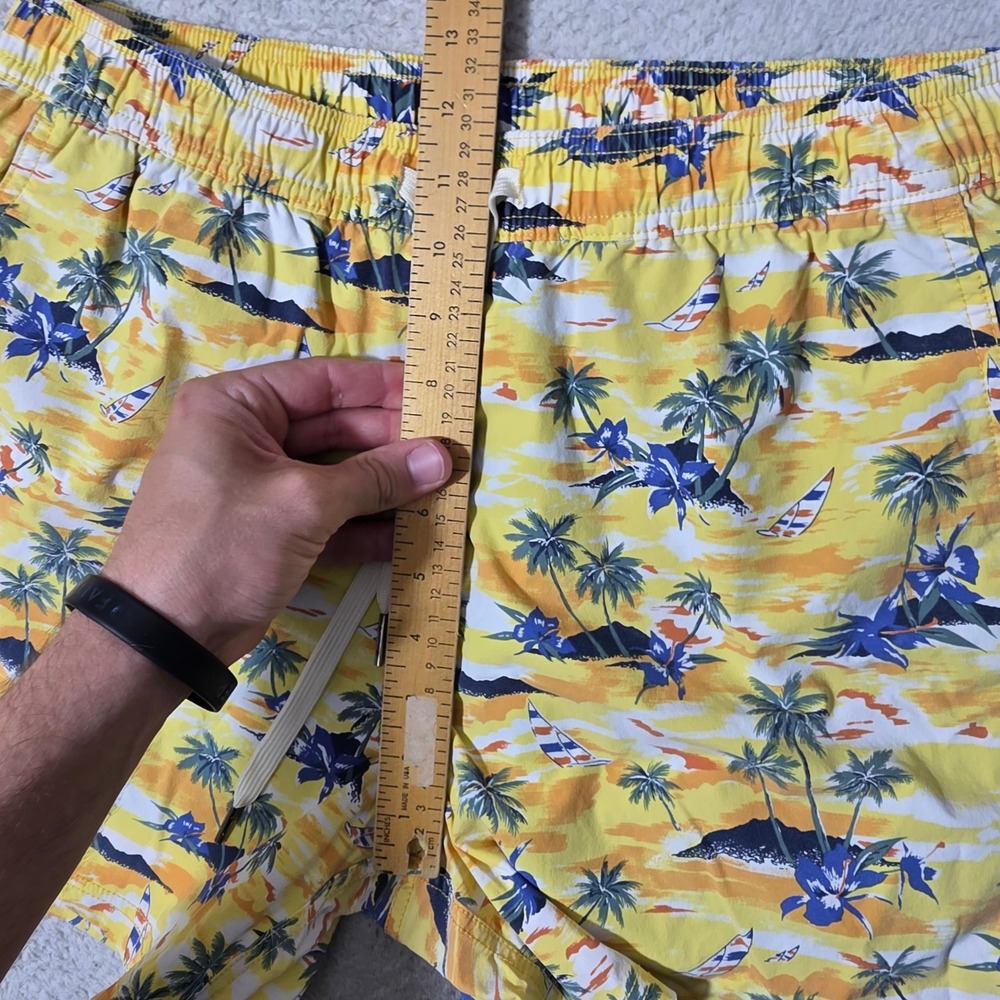 2 Pack! Fair Harbor Swim Trunks Mens L Multicolor Tropical Stretch Bundle 30x5 - Picture 11 of 12